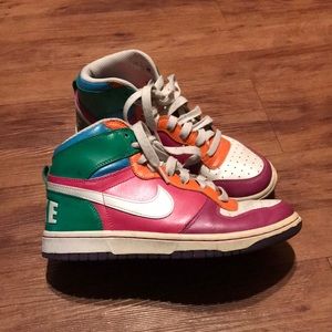 Nike retro multicolored high tops